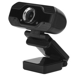 JTLB Webcam 1080P Desktop Computer Camera with Microphone, 30FPS, USB, Online Class, 2MP, Black