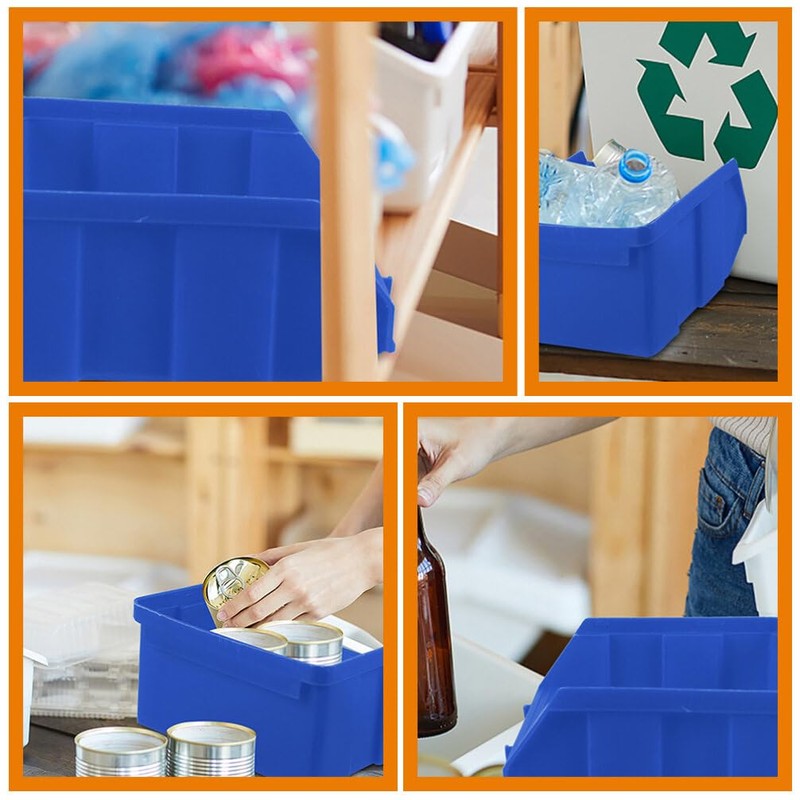 Operitacx Stackable Storage Bins 5pcs Parts Organizer Tool Box Organizer