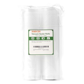 XQDCZR Vacuum Sealer Bags for Food,2 Rolls 9" x 197" Commercial Grade BPA Free Bag Rolls