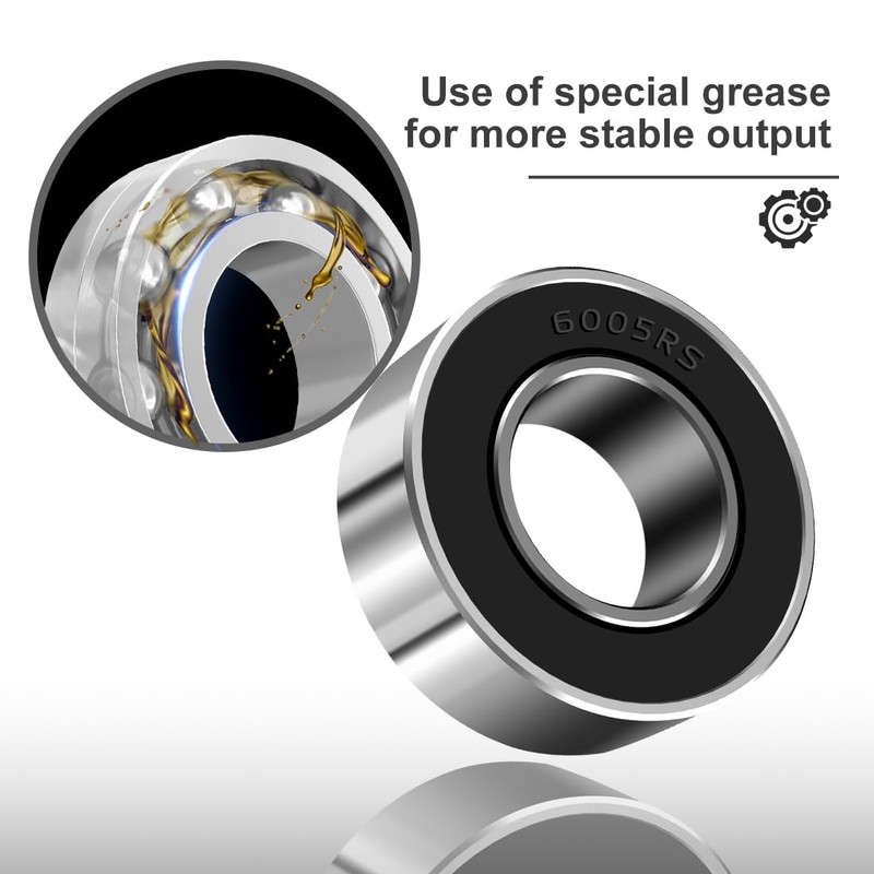 ANGEEK 6005-2RS Ball Bearings 25 mm x 47 mm x