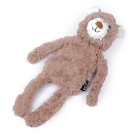 CHEWFFON Dog Toys, Stuffless Plush Dog Squeaky Toy with Bear Design for Foraging Snuggling Fetch Retrieve, Crinkle Dog Treat Toy for All Breeds （Level 1