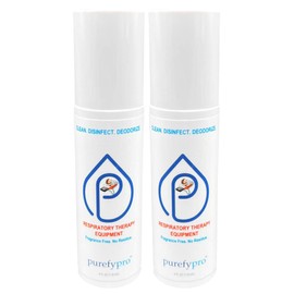 Purefypro CPAP Cleaner and Sanitizer Spray (4oz, 2pk). No Rinse. No Residue. Kills 99.9999% Norovirus, Flu Virus, and Fungi, Drug Resistant Germs. Unscented.