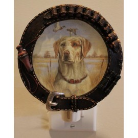 Duck Yellow Labrador Lab Retriever Dog Duck Night Light Plastic Western Country Decor