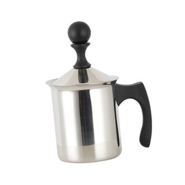 CIYODO Manual Milk Frother Jug Capacity Ergonomic Handle for Latte Art for Home Cafe and Restaurant Use Creates Unique Cappuccino Milk Froth