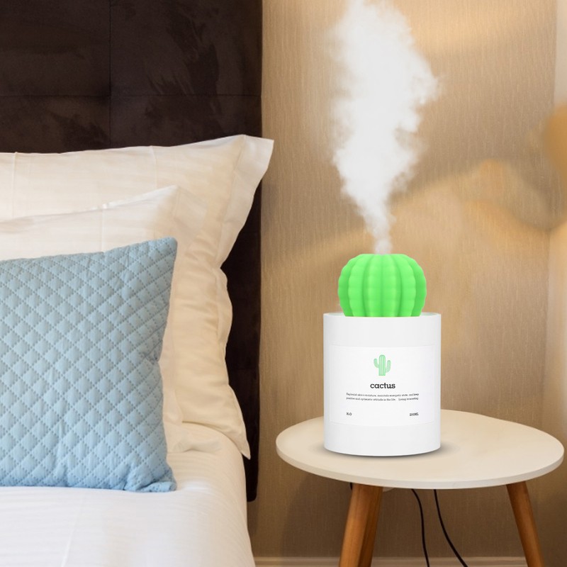 280ml Cactus Desktop Humidifier USB Power Supply Mute Nano Atomization