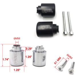 XKMT-Extremos de barra compatibles con CB 559 919 CBR 600 1000 VFR 800 VTR RC51 Gold Wing GL 1800 Rojo [B07KGL82LT]