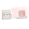 jojofuny 40pcs Square Memo Holders with Base Elegant Table Number
