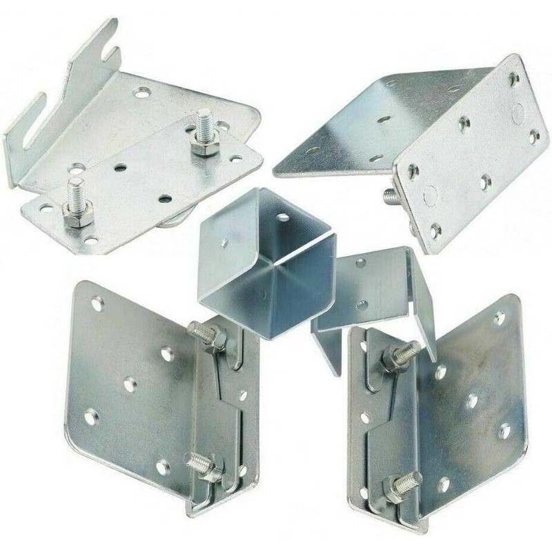 10PC Bed Brackets Set Heavy Duty Fittings Connectors Replacements Cubes