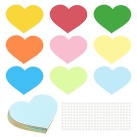 PATIKIL Heart Cutouts, 216 Pack Paper Hearts, Colorful Heart Cutout for Classroom Decoration DIY Craft Project, Assorted Color