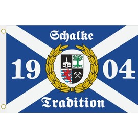 U24 Gelsenkirchen Schalke Tradition 1904 Flag Hoisting Flag 90 x 150 cm