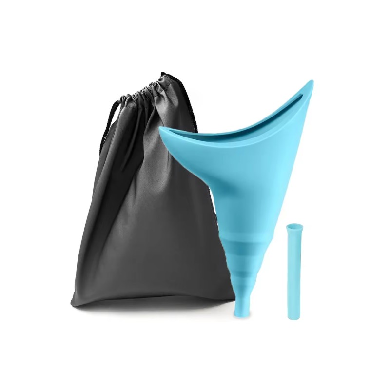 Portable Female Urinal for Outdoor Travel – Reusable Silicone Pee