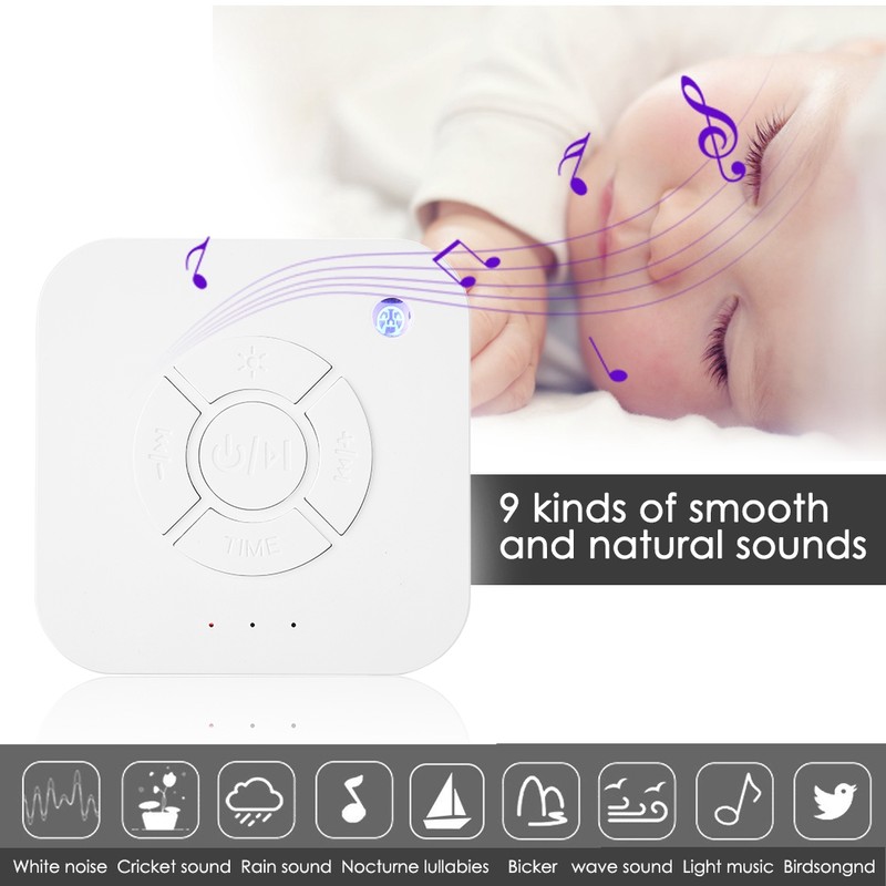 White Noise Machine Timing Shutdown Sleep Sound Relax for Baby