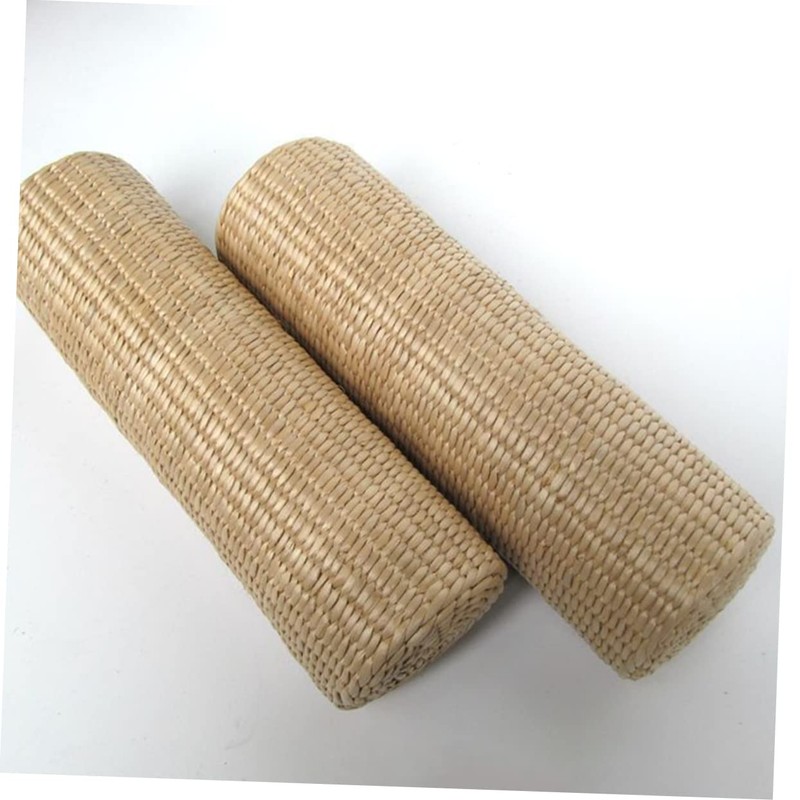 CAXUSD 1pc Natural Cattail Pillow Cylinder-Shaped Cervical Neck Pillow for