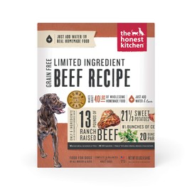 The Honest Kitchen Dehydrated Limited Ingredient Beef Dog Food,10 Lb Box