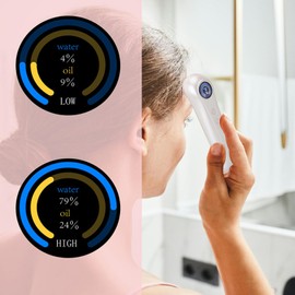 Sorandy Sorandy Skin Hydration Tester, Integrated Water Oil Sensor Monitor, Facial Hydration Tester Digital Skin Oil Content Analyzer Face Care Tool for Beauty Salon Spa for Girl Women