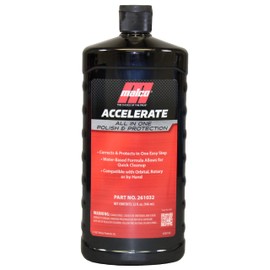 Malco Accelerate All-in-One Polish & Protection - One-Step Car Polishing Compound Designed to Remove Light to Medium Paint Defects/Deep Glossy Finish with 90-Day Protection (261032)