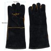 23.6IN Animal Handling Gloves Bite Proof Kevlar Reinforced Leather Padding