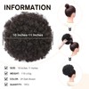 AISI QUEENS Afro Puff Drawstring Ponytail for Black Women, Black