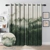 Renaiss Foggy Forest Blackout Curtains, Misty Mountain Mystric Forest Thermal