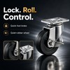 Swivel Chair Caster with Brake for Mobile Furniture - Durable