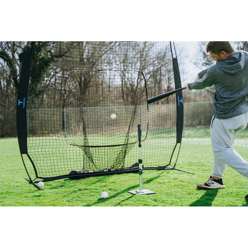 Tanner Portable Baseball Net with Carry Bag - 7' x