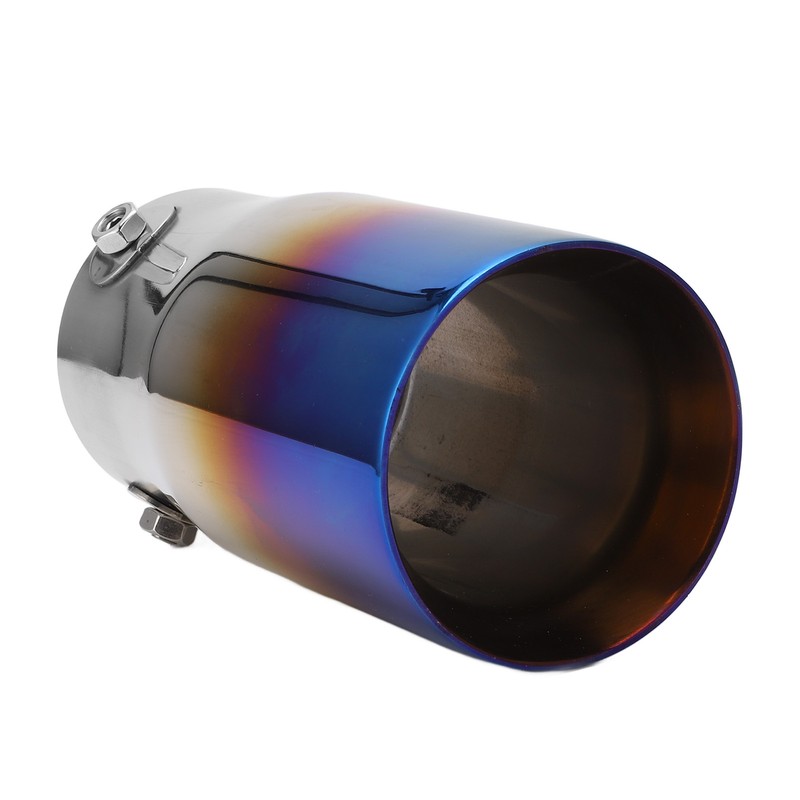 Exhaust Tip 3in Inlet 3.5in Outlet 6.4in Length Straight Edge
