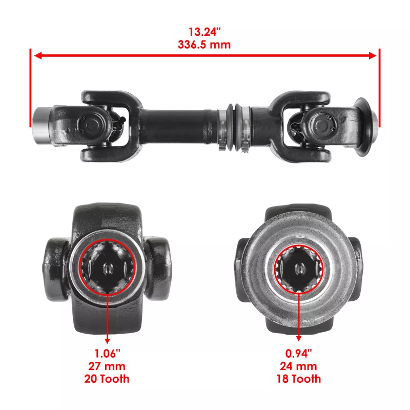 Caltric Rear Propeller Drive Shaft Fits CAN-AM Outlander 850 XMR