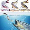 ZHIGOU Fishing Lures Realistic Multi-Jointed Swimbait for Freshwater and Saltwater,