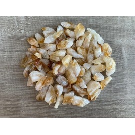 GAF TREASURES Wholesale Rough Citrine 0.5-1.25", Natural Small Citrine Point/Stone, Raw Citrine Healing Crystal (Citrine Point, 10 Pound)