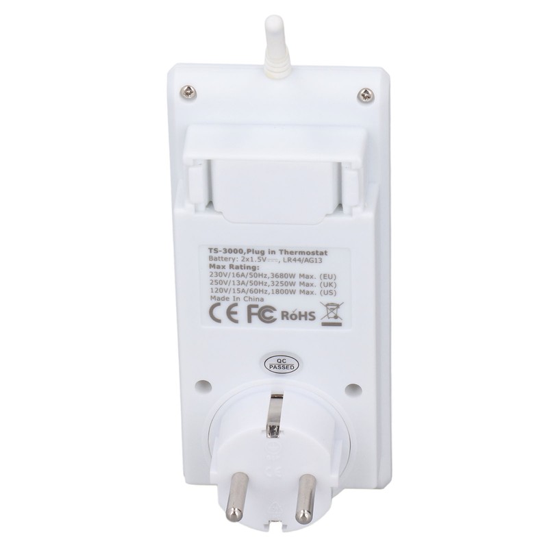 Thermostat Outlet Wireless Programmable Automatic Temperature Controller Socket Switch EU
