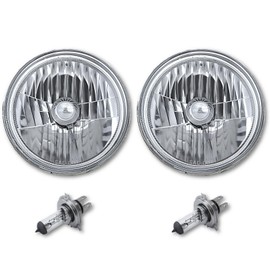 Octane Lighting 7" Halogen 6V Crystal Clear Headlight Headlamp Light Bulbs Pair 6006 6 Volt