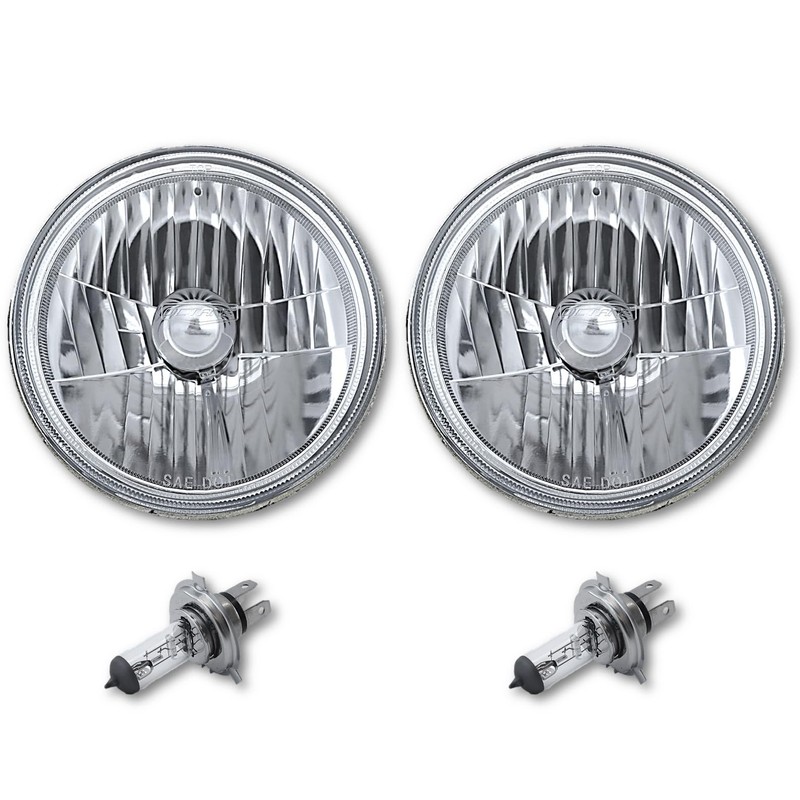 Octane Lighting 7" Halogen 6V Crystal Clear Headlight Headlamp Light