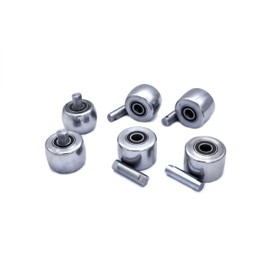 LOUDERLUN 2"(Width) x 3"(OD) Bottom anvil dies set for english wheel F1.2X710, HF#68385, 95359, EW-28 | Includes 2", 3", 4", 6", 8" & 12" Radius Dies
