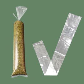 28 Inch Long (50-Pack) Flat Open Poster Sleeves, 2 Mil Narrow Plastic Blueprint Bags Clear Waterproof Tube Storage (4X28 Inches)
