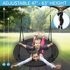 SereneLife Saucer Swing with Tree Hang Kit, 40” Outdoor Tree