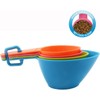 HINMAY Pet Food Scoops Plastic Measuring Cups Set for Dog