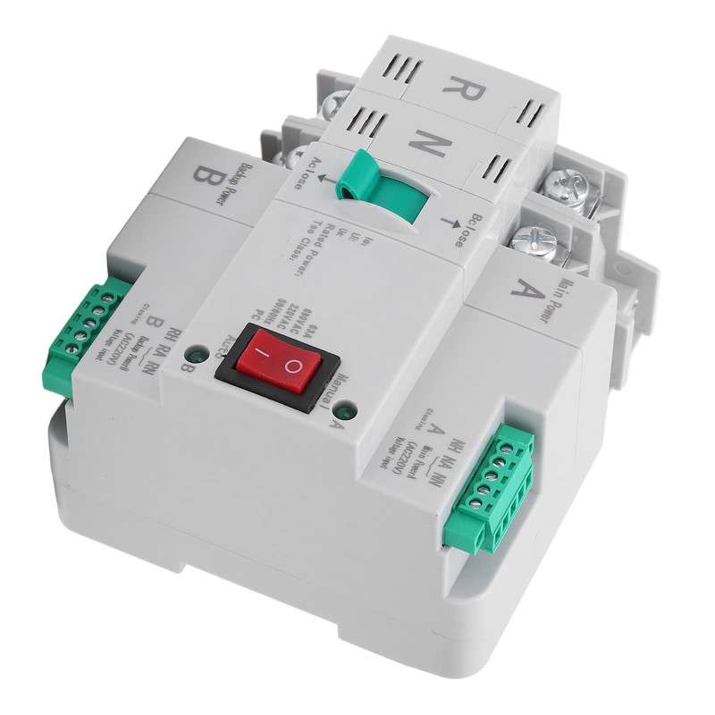 2P Dual Power Automatic Transfer Switch Electric DIN Rail Selector