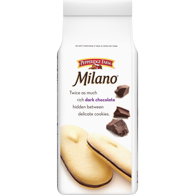 Pepperidge Farm Milano Double Dark Chocolate Cookies, 7.5 OZ Bag