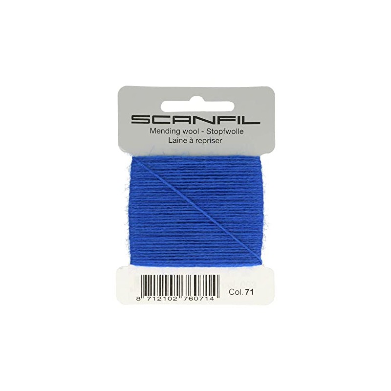 Scanfil Darning Yarn Blue 15m Metre 40020-071
