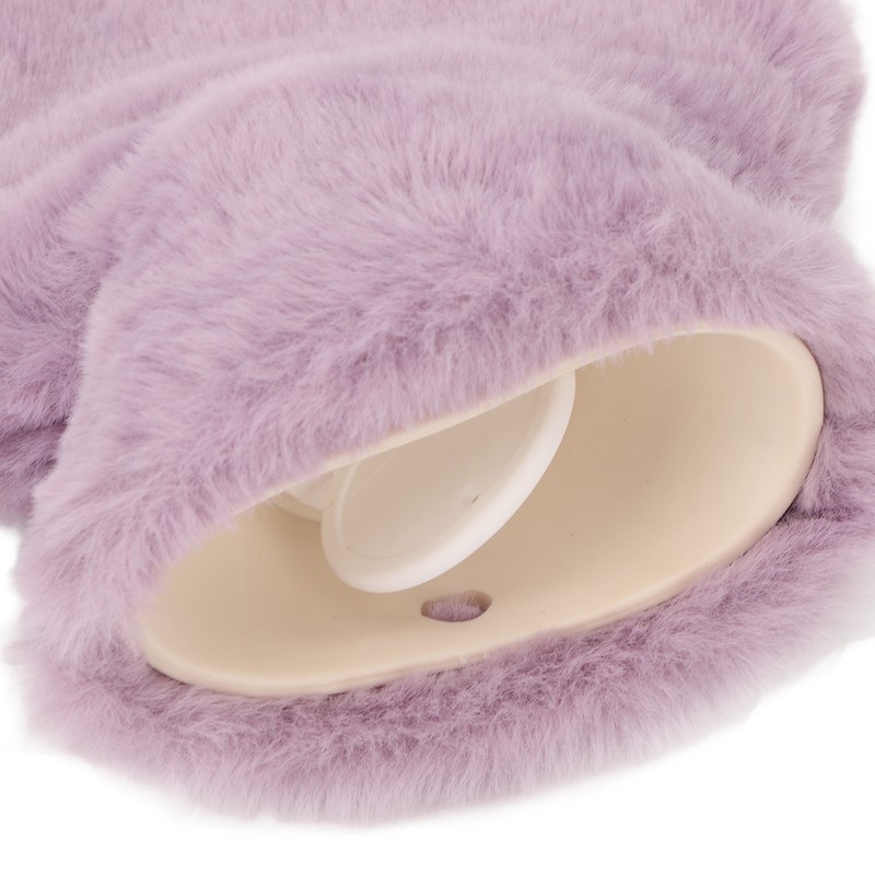 PVC Hot Water Bag with Soft Plush Cover Leakproof Winter