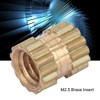 Hilitand 100pcs M2.5 Thread Brass Knurled Threaded Insert, Embedment Nuts