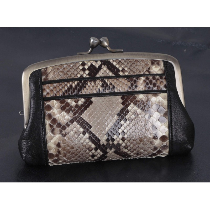 Genuine Leather Python Wallet, Wallet, Coin Purse, Coin Purse, Python,