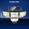 Adewalk 3000LM Outdoor Solar Light - Upgrade 4 Heads 188