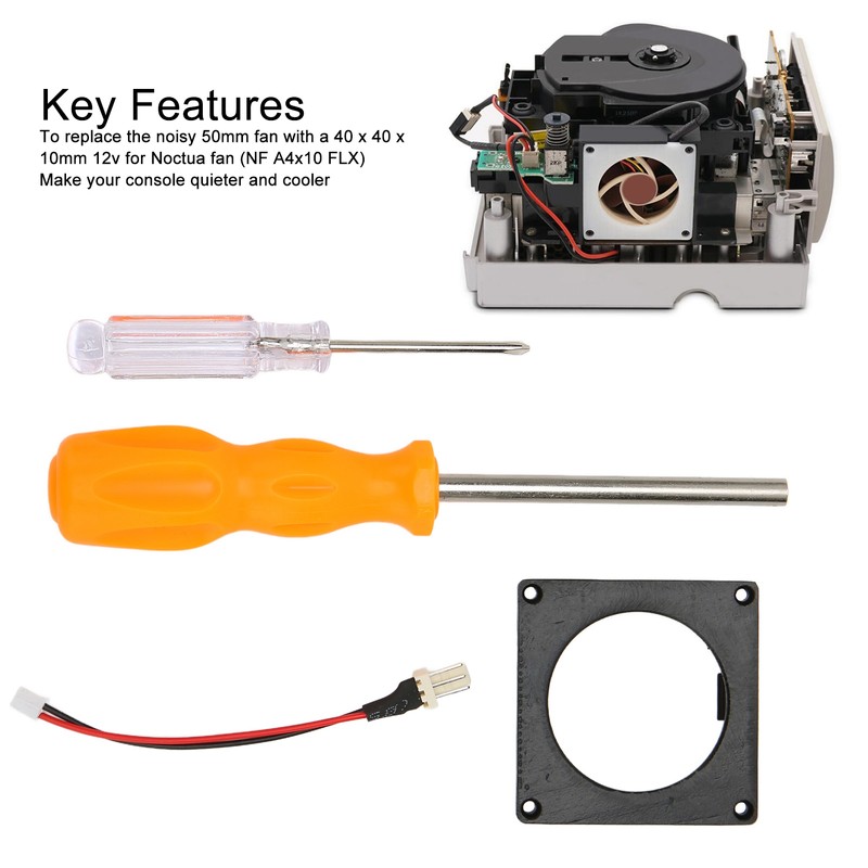 Fan 3D Print Mount Kit Replacement Game Console Cooling Fan