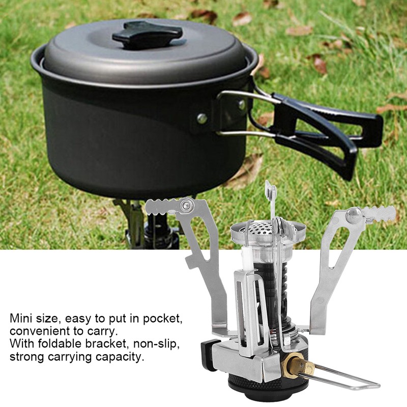 Portable Mini Stove Foldable Outdoor Survival Integrated Furnace Burners for