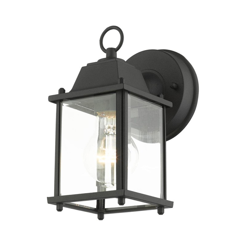 Livex Lighting 7506-14 Frontenac 1-Light Outdoor Wall Lantern, Black