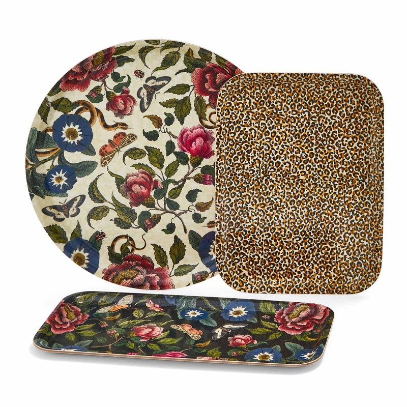 Spode Rectangle Birch Tray - Leopard, 27cm x 20cm, CRCLP8844-XL