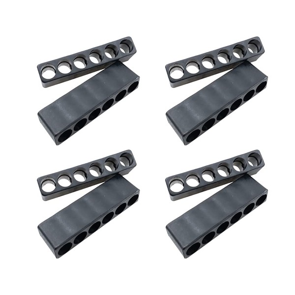 GSHLLO 10 Pcs 6 Holes Screwdriver Bit Holder Organizer Hex