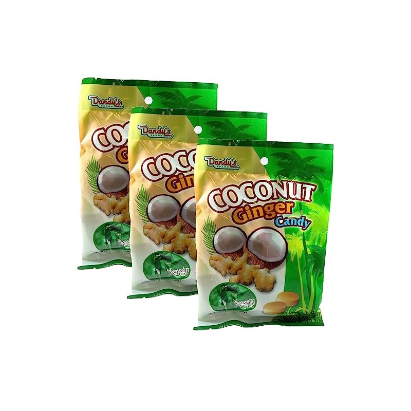 Coconut Ginger Candy 3.5oz 3pk