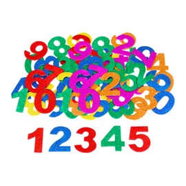 220 Pieces of Glitter Number Stickers, Number Patches, Glitter Foam Numbers, Card Decoration Stickers, Craft Stickers, Children's Handmade Stickers